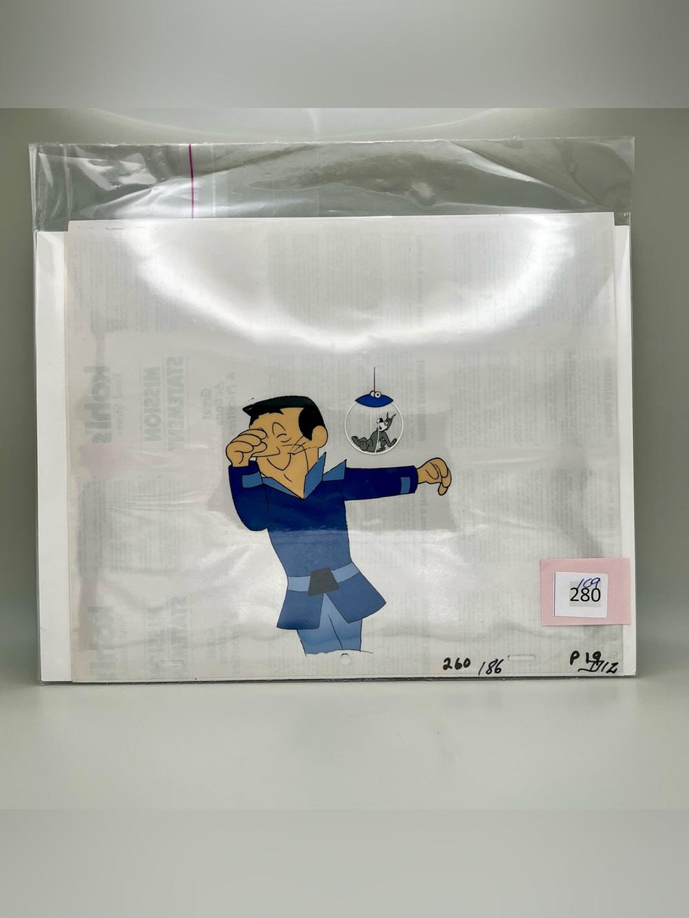 1985 Jetsons Galacta Sneak Sentro Solar Snoops Original Production Cel